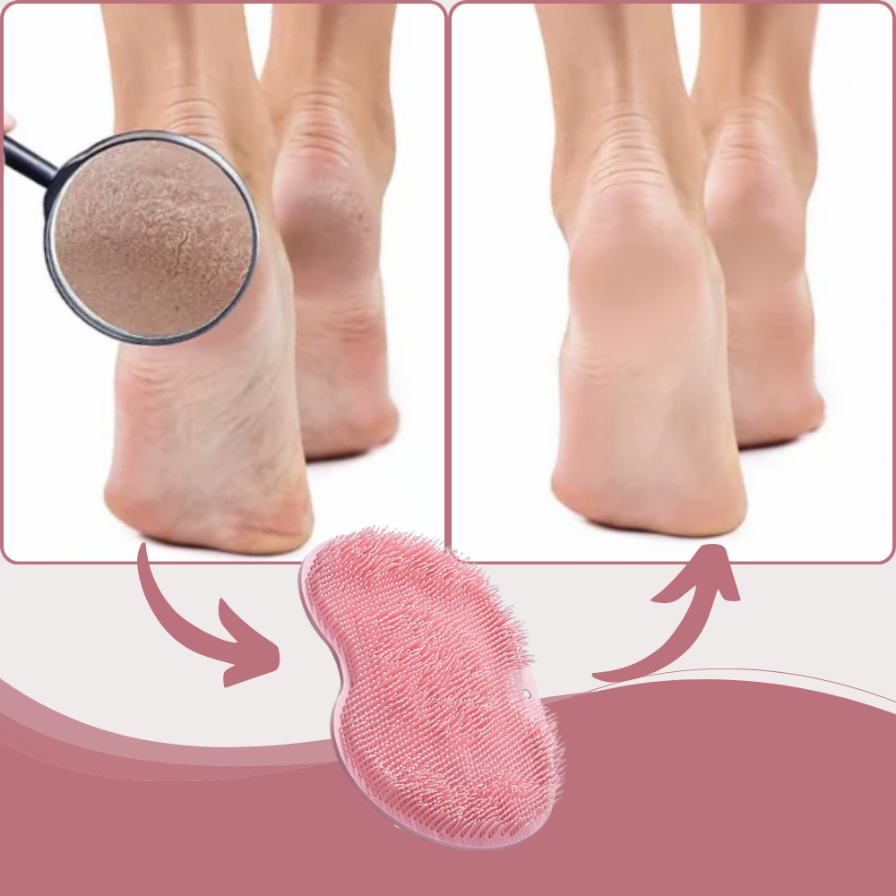 EasyScrub™ | Fodscrubber til Brusebadet | Fjerner 99% af snavs og døde hudceller allerede ved første brug!