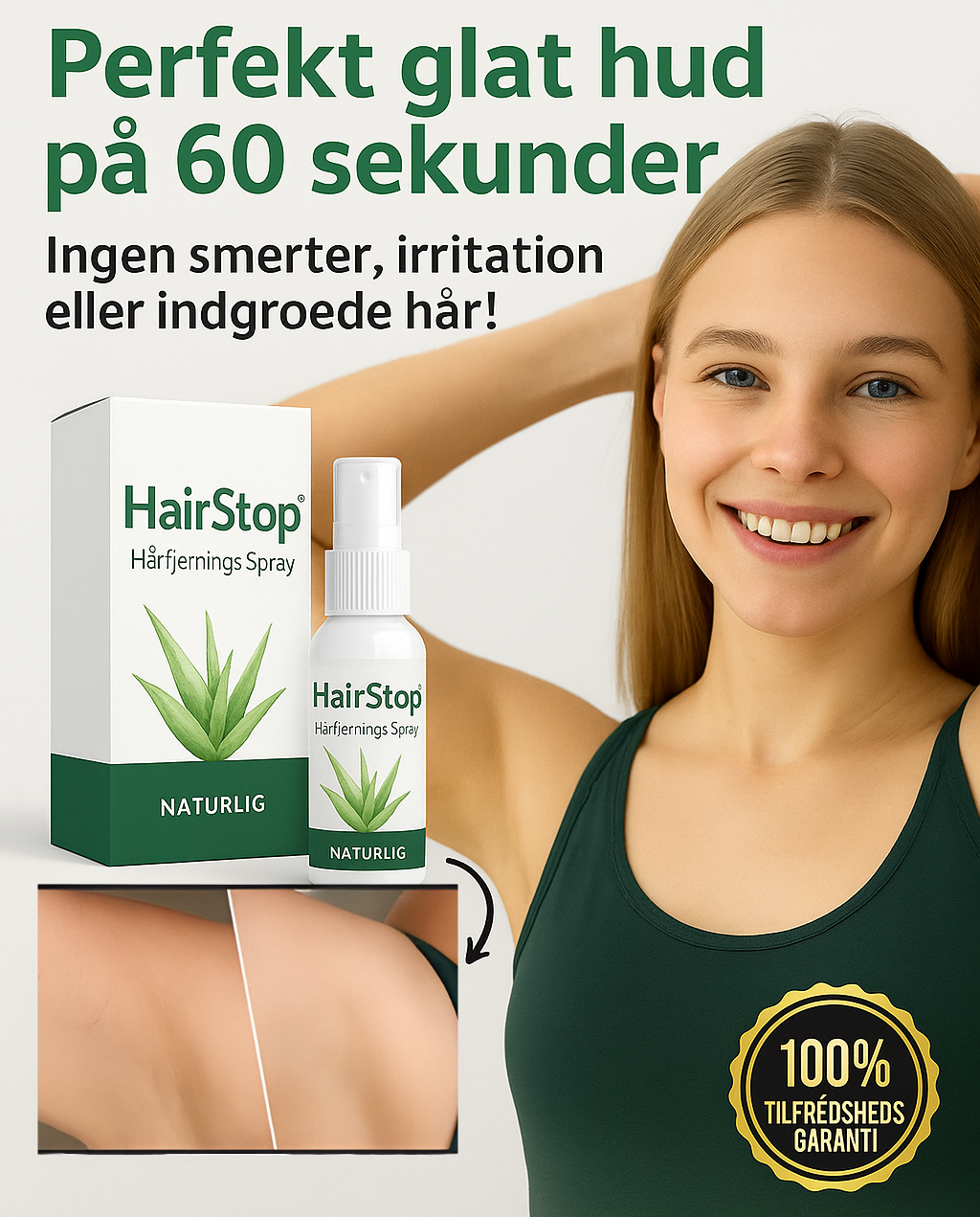 HairStop™ – Slip for indgroede hår og besværlig daglig barbering!- 1+1 GRATIS