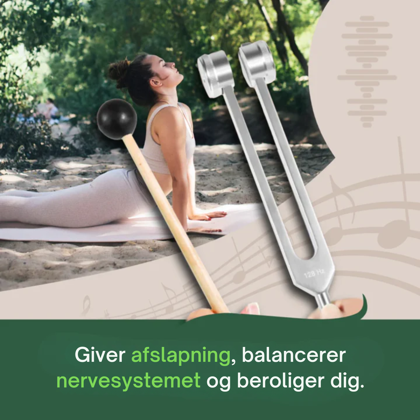 Harmoni™ 128 Hz Stemmegaffel til Smertelindring