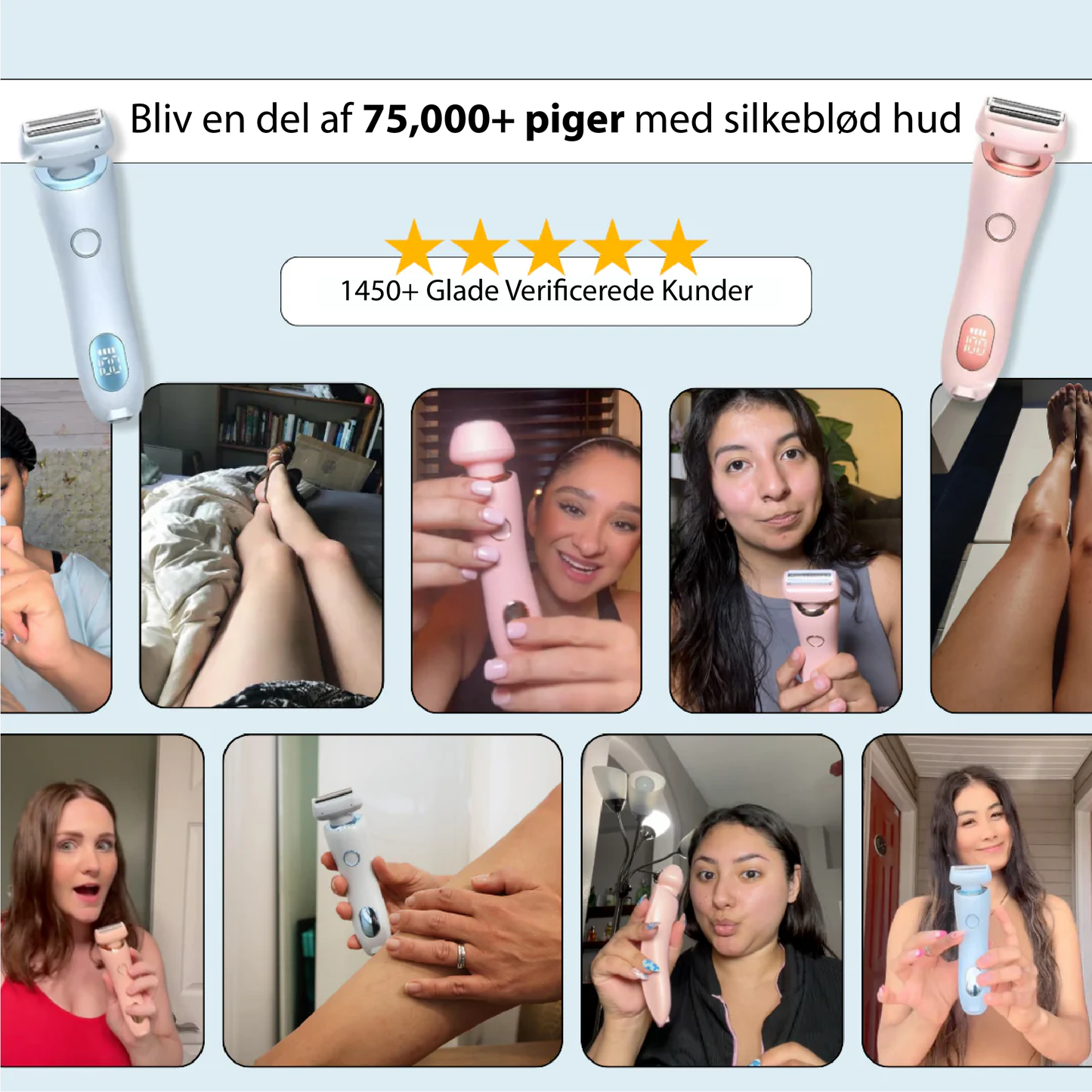 SilkeGlide™ barbermaskine – Skånsom barbering med silkeblød finish, hver gang