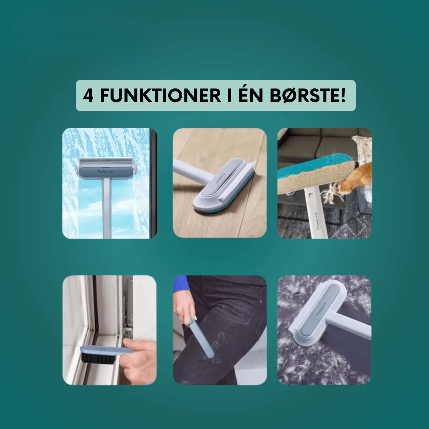 NordSweep™ – Fjern hår, støv og fnug på få sekunder!