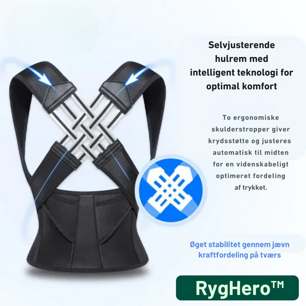 RygHero™ | Lindrer rygsmerter og forbedrer kropsholdningen