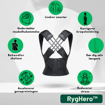 RygHero™ | Lindrer rygsmerter og forbedrer kropsholdningen