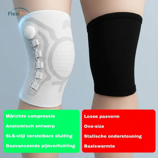 FlexiPro™ Knæbandage | Sportsbeskyttelse, Smertelindring & Maksimal Stabilitet