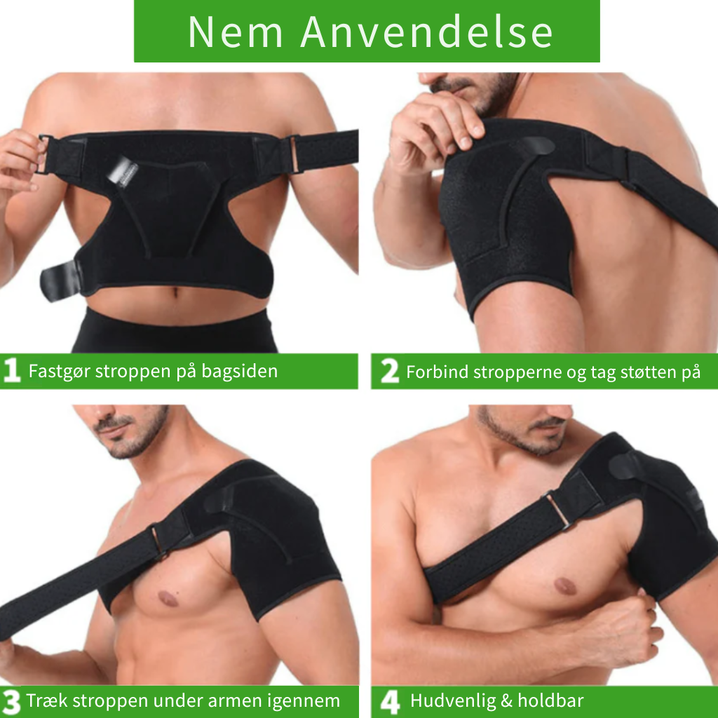 ShoulderGuard™ | Blid skulderstøtte til øjeblikkelig smertelindring