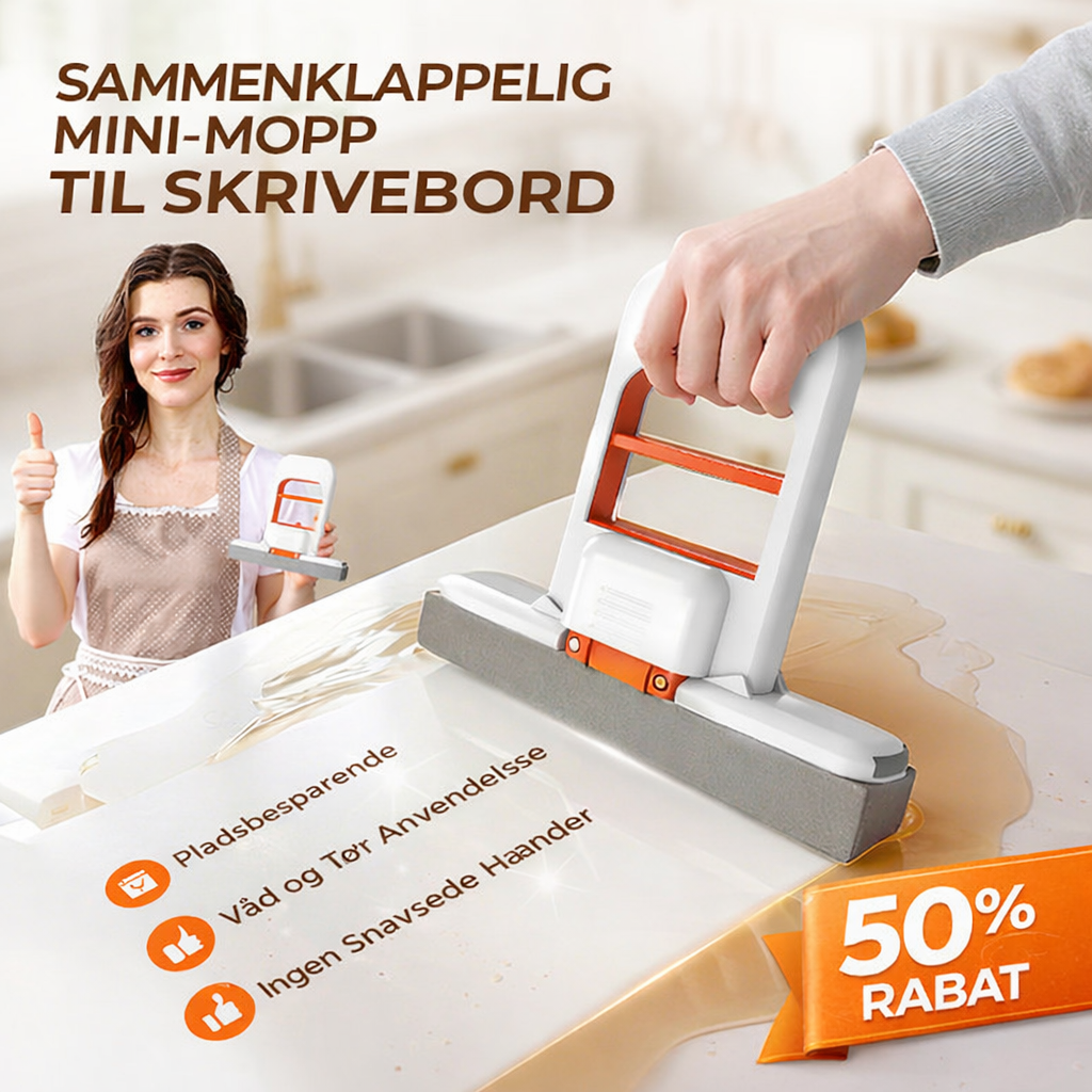 SmartMop™ 🧹✨Mini bærbar selvvridende moppe