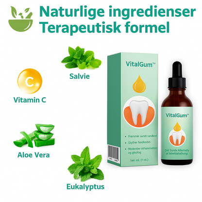 VitalGum™ | Gendanner vigende tandkød hos 93 % – på kun 4 dage!
