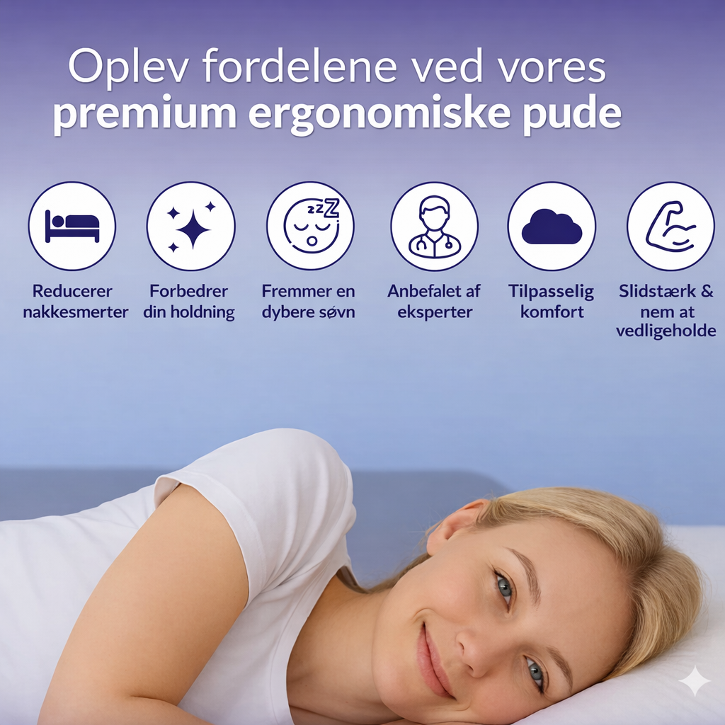 SomniPro™ Ergonomisk Pude til Sidesovere