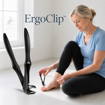 📢📢 50% RABAT NU✨🔥 ErgoClip™ Ergonomisk buet negleklipper – til tykke negle, nedgroede negle og nem klipning