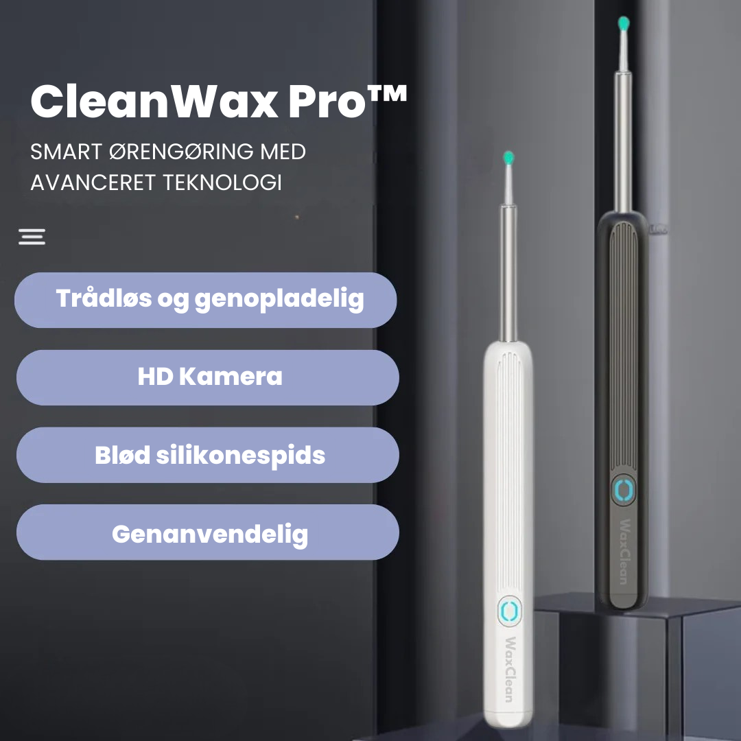 CleanWax Pro™ - Smart ørerensning med avanceret teknologi