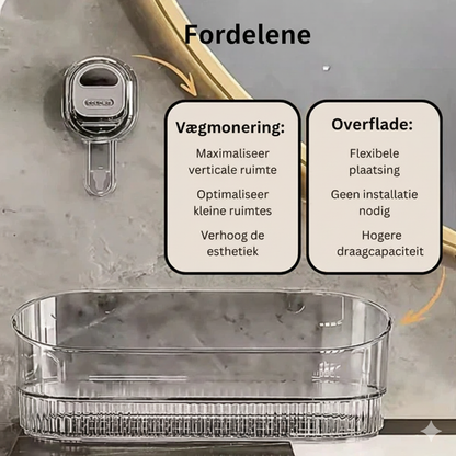 GripShelf™ | Compact Opbergsysteem met Drainagegat
