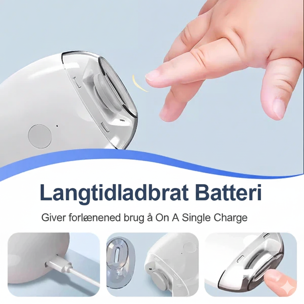 🔥 Så længe lager haves – 50 % rabat! 🎉 NailClip Pro™ – Automatisk & sikker neglefil til voksne og børn