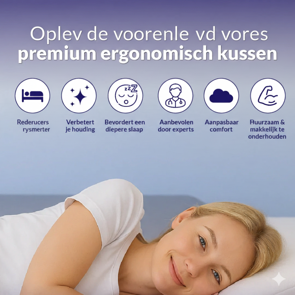 SomniPro™ Ergonomisk Pude til Sidesovere