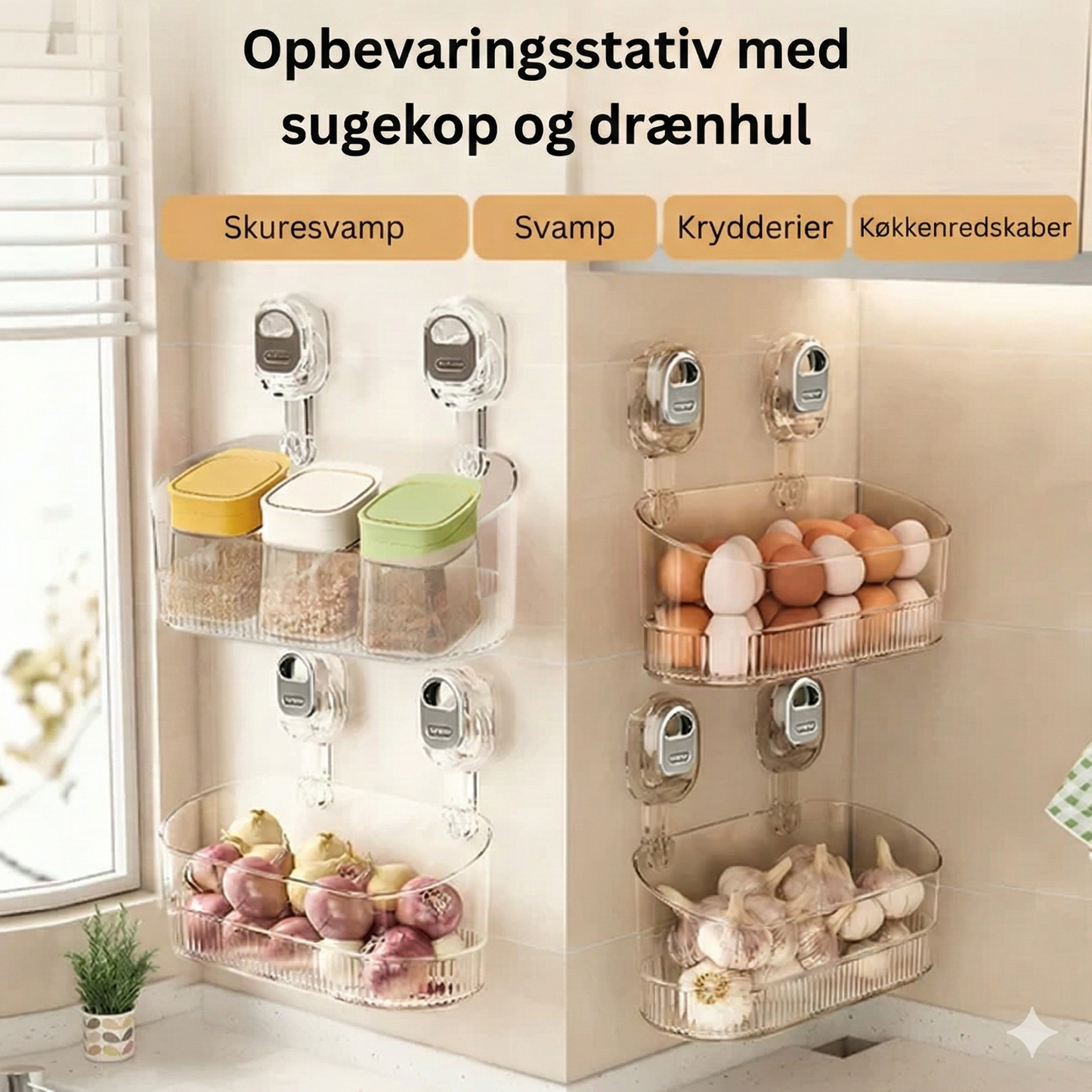GripShelf™ | Compact Opbergsysteem met Drainagegat