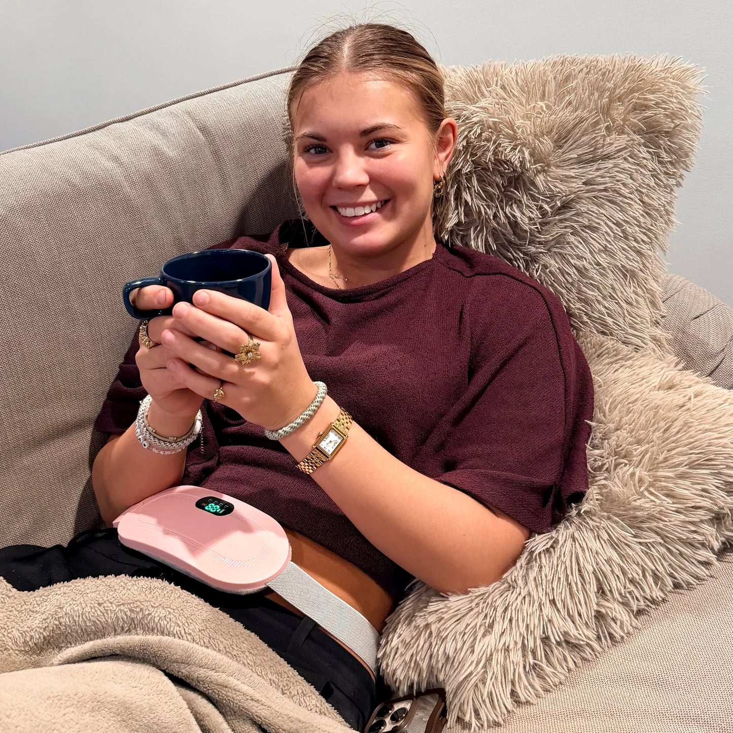 LunaWarm™ – Naturlig lindring af menstruationssmerter med varme & massage