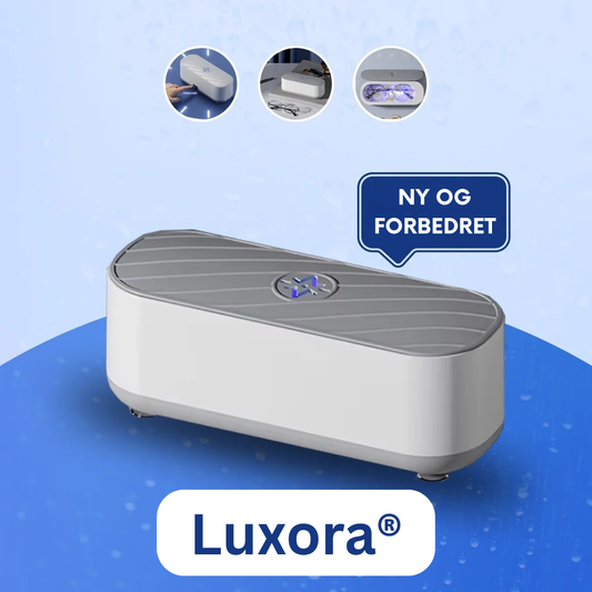 Luxora® Ultralydsrenser | Fjern snavs, bakterier og misfarvninger på få minutter – helt uden kemikalier!
