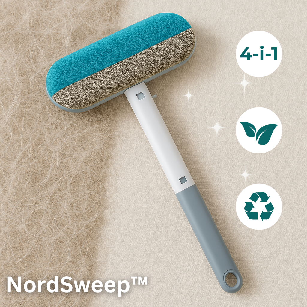 NordSweep™ – Fjern hår, støv og fnug på få sekunder!