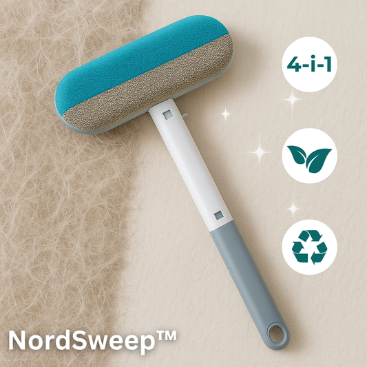NordSweep™ – Fjern hår, støv og fnug på få sekunder!