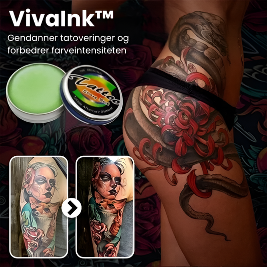 VivaInk™ | Tatovering Lysnende Efterpleje Balsam | 1+1 GRATIS