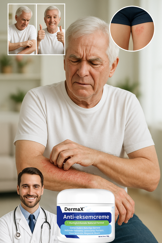 DermaX™  Anti-eksemcreme | Lindrer kløende eksem permanent på kun 5 minutter!