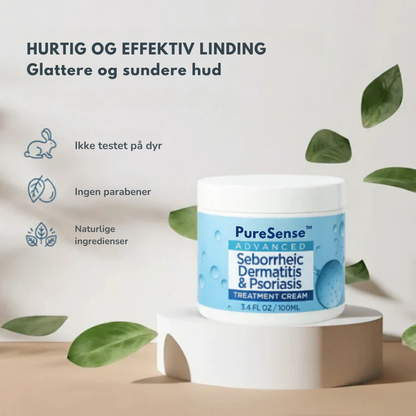 PureSense™ | Avanceret Behandlingscreme | Lindrer kløe, rødme og irritation på få minutter – skånsom mod huden og sikker til daglig brug!