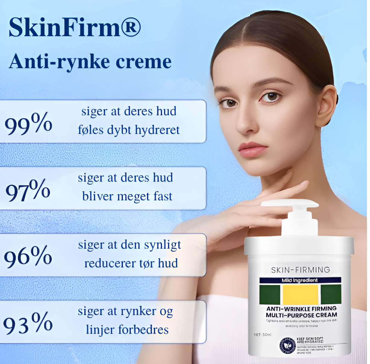 SkinFirm® | Opstrammende & Rynke-reducerende Creme